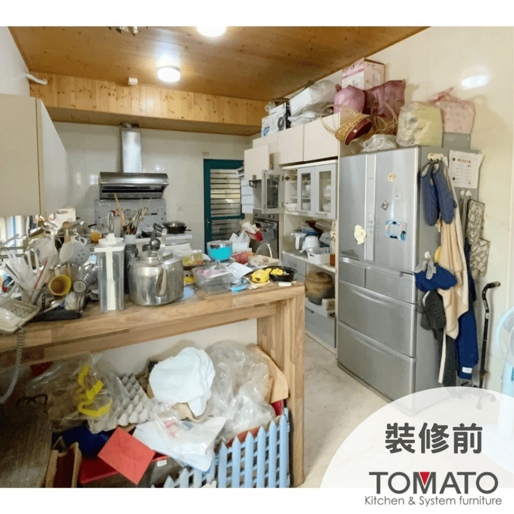 系統櫃廚房裝修前圖由蕃茄廚具 系統傢俱提供