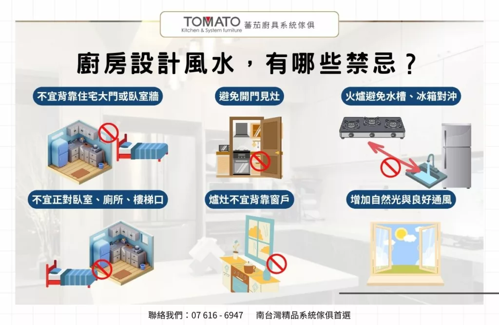 廚房風水禁忌_爐灶與臥室位置